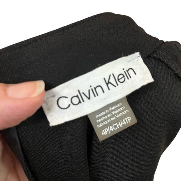 NEW Calvin Klein Bow Neck Sheath Dress Petite Party Classic Preppy Knee Length - Picture 7 of 9